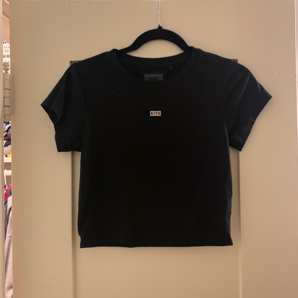 Small kith black cropish top